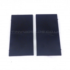 100 x 50mm Rectangle Black Plastic Bases